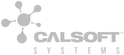 Calsoft Systems logo grey transparent background