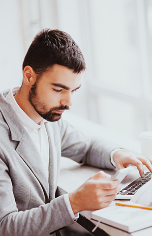 Businessman working