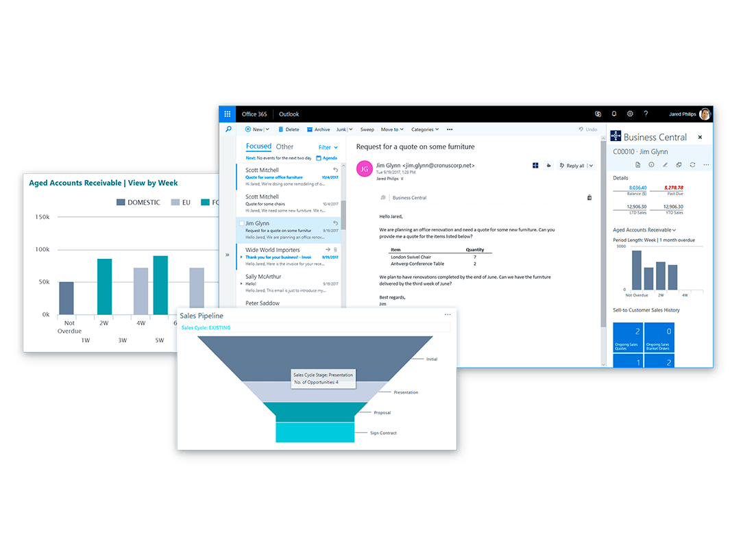 office 365 integratated with dynamics 365