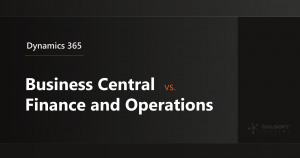 dynamics 365 business central vs finance and operations