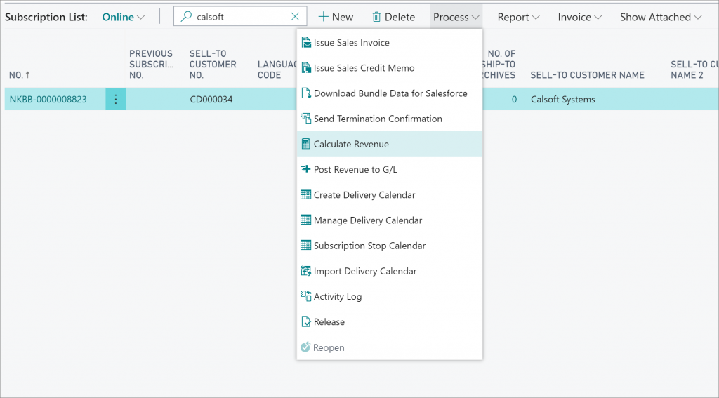 Subscription Management