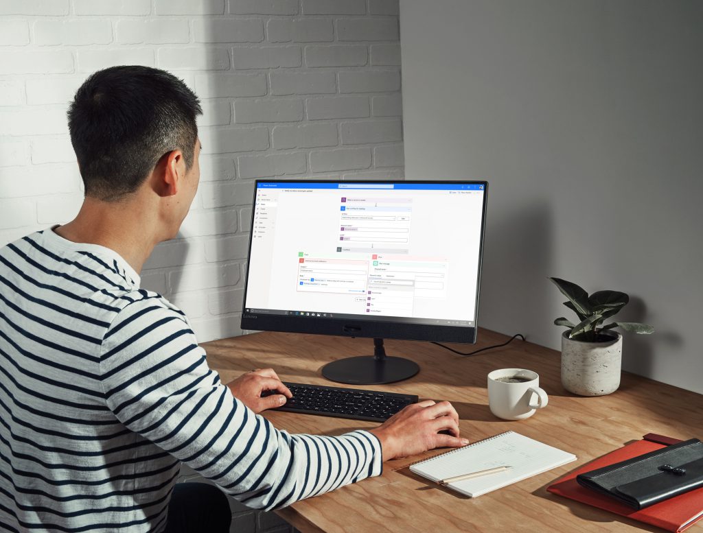 man using computer