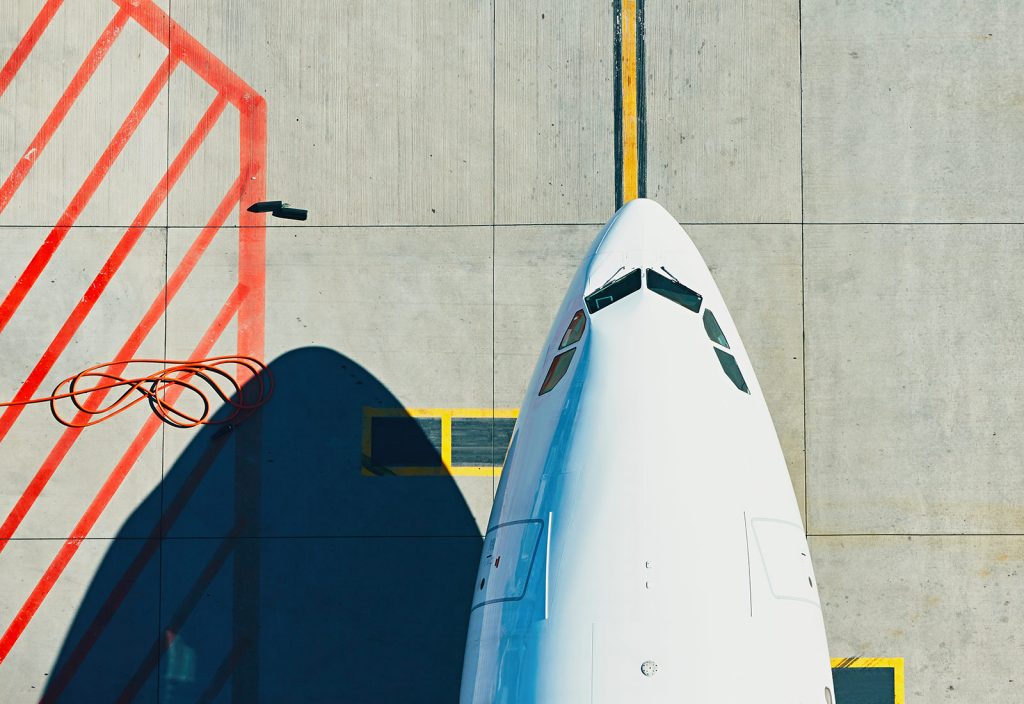 front of airplane