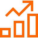 orange chart icon