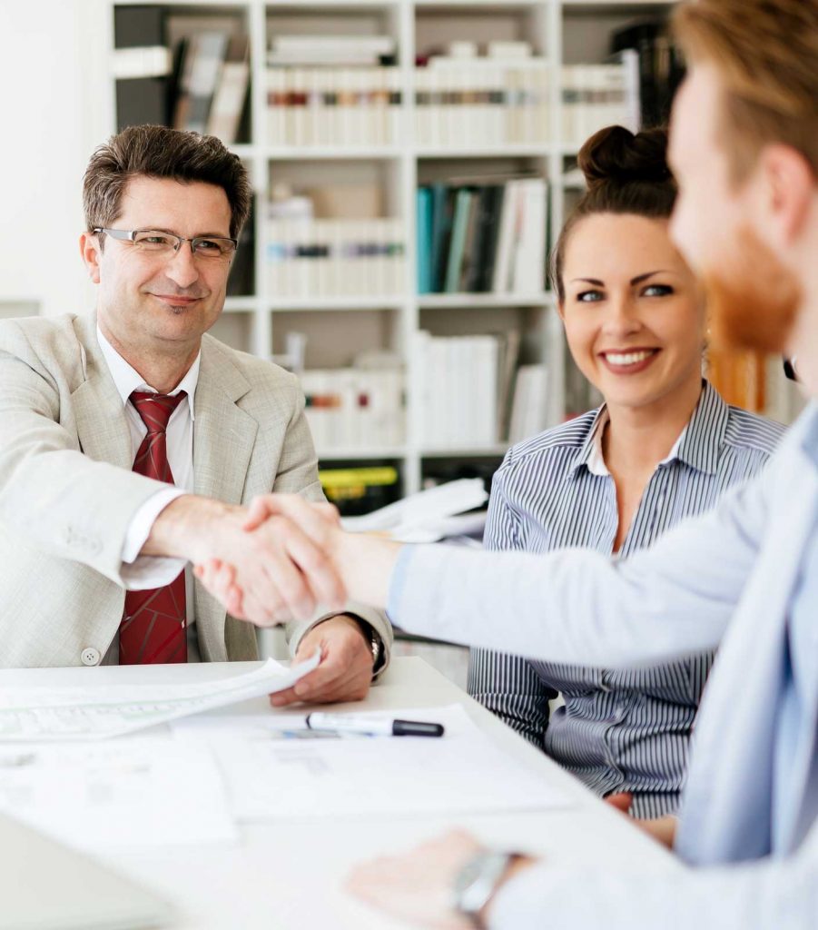 business people shaking hands