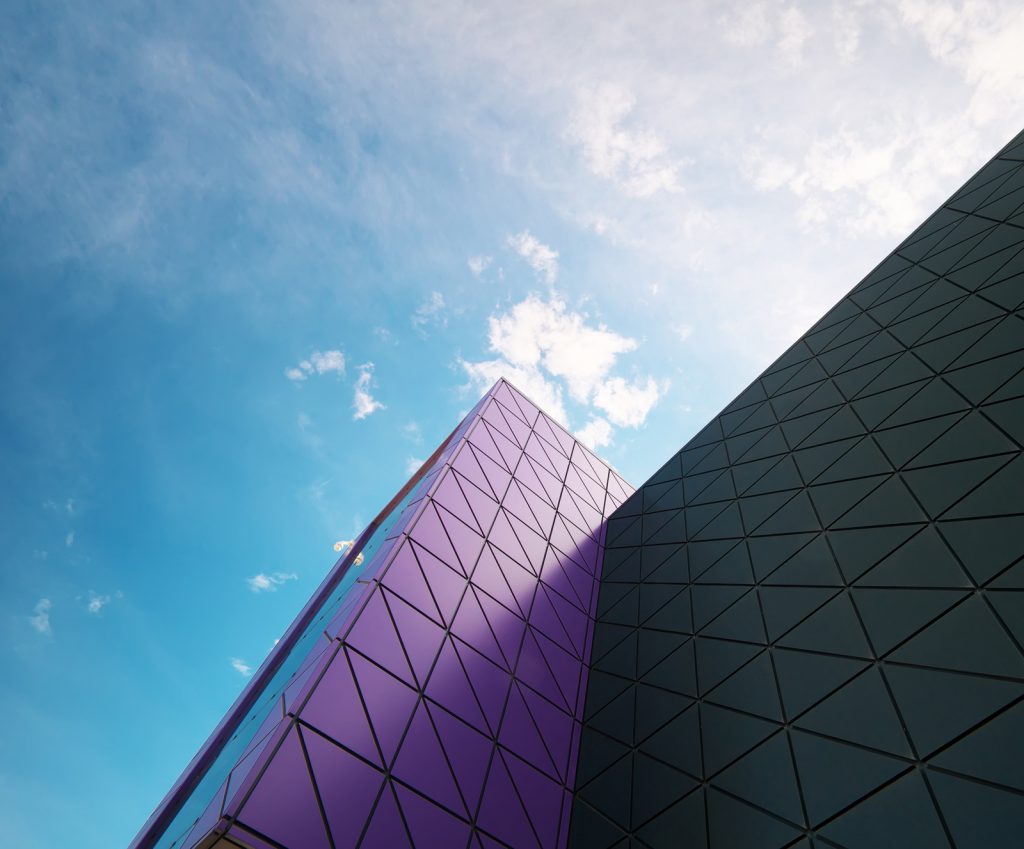 business building purple