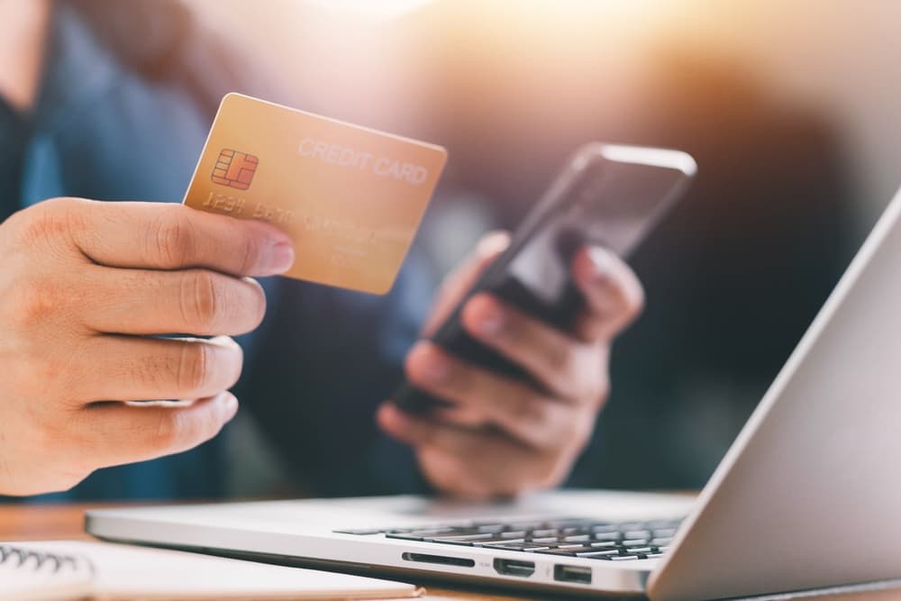 paying with credit card
